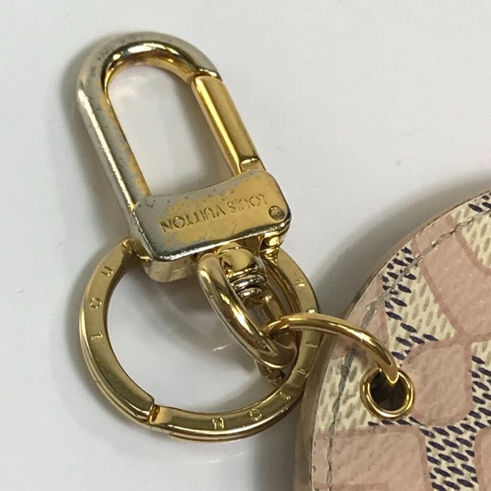 LOUIS VUITTON M61943 DamierAzur Porte Cretai Sienne Tahiti charm Key Holder - Picture 3 of 11